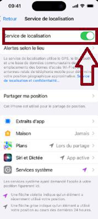 Choisir Service De Localisation Et l’Activer 