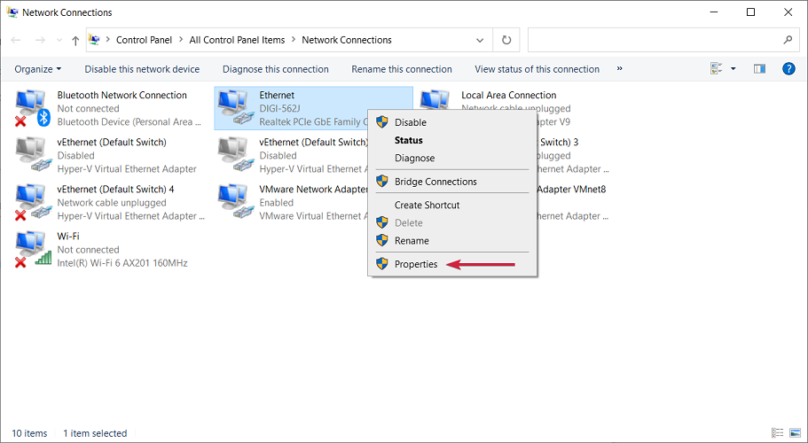 adapter properties