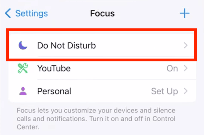 click do not disturb