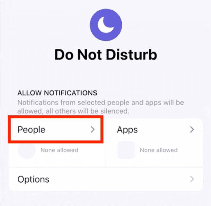 choose people in allow notifications