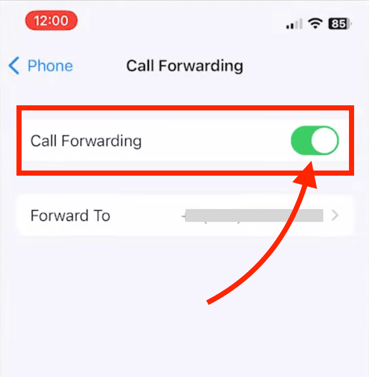 turn off call forwarding