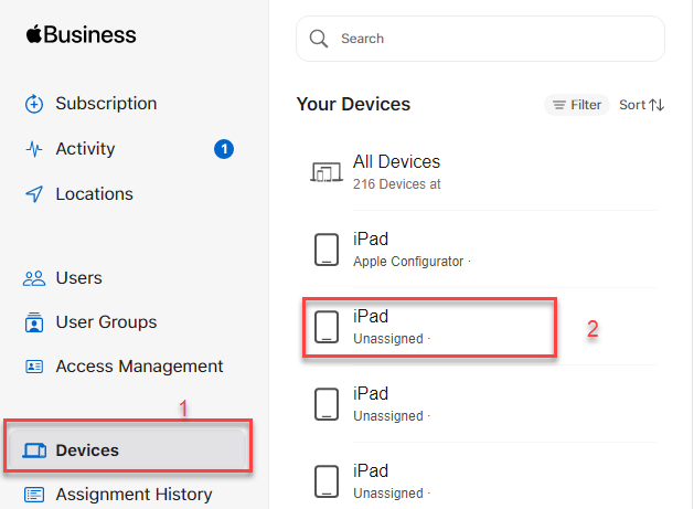 choose-device-from-apple-business-manager