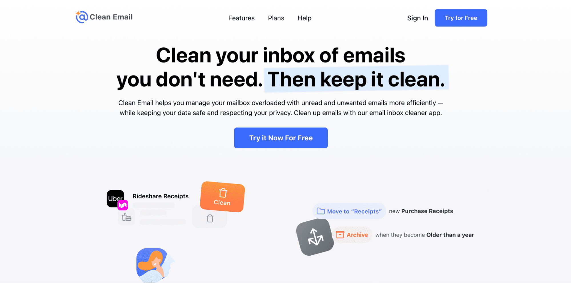 clean email