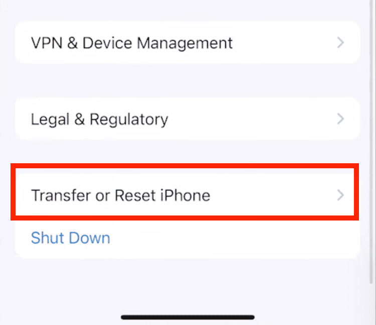 transfer or reset iphone