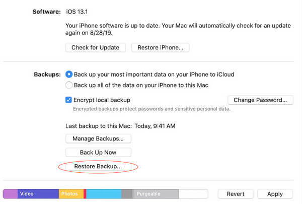 itunes backup