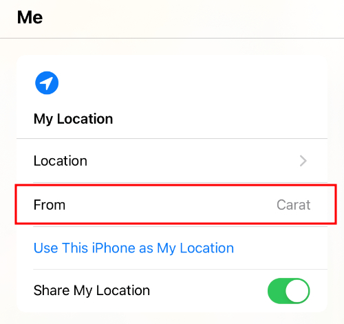 not showing your real location on Find My