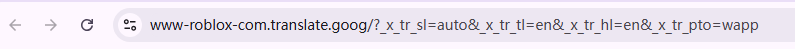 Roblox Google Translate URL