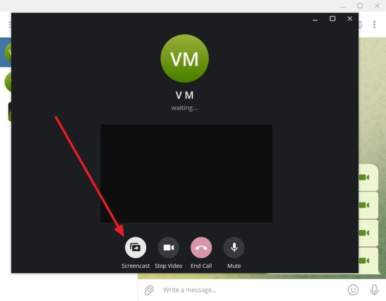 telegram screencast desktop