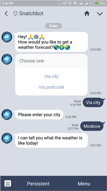 test LINE chatbot