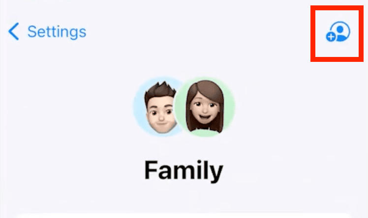 set up a new family member profile