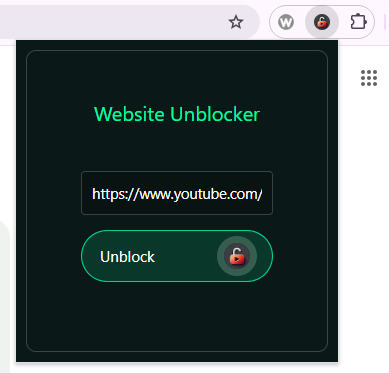 YouTube unblocked extension