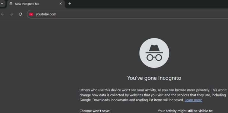 Use the Incognito browsing mode