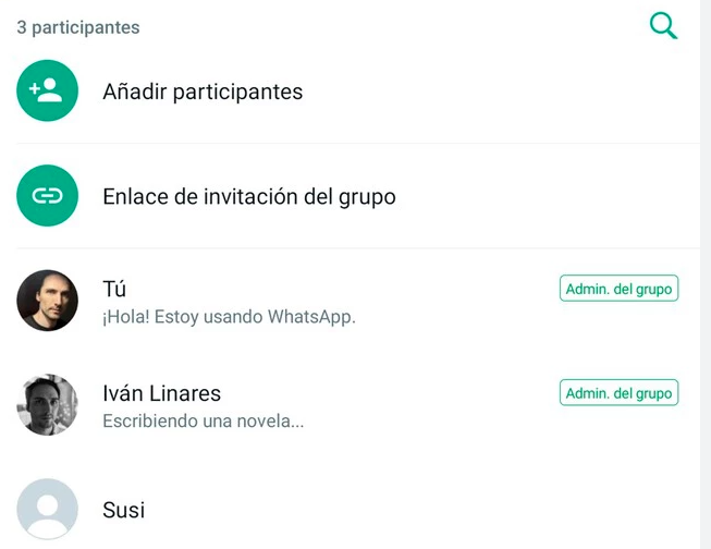 participante de grupo en whatsapp
