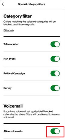 Verizon stops blocked numbers from leaving voicemail