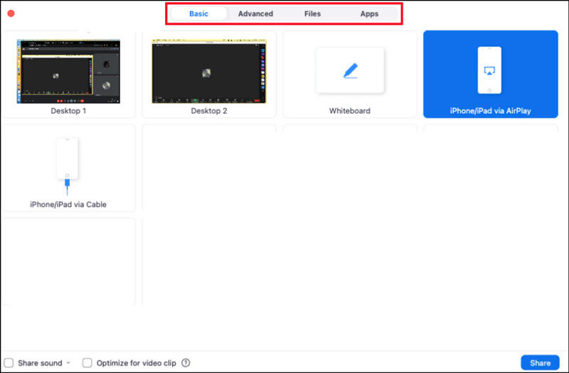 Zoom Screen Share on Laptop Categories