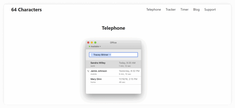 telephone mac