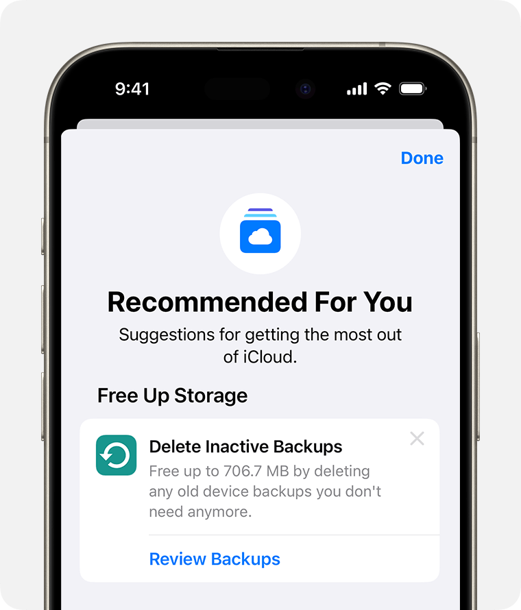 Check iCloud Storage Space