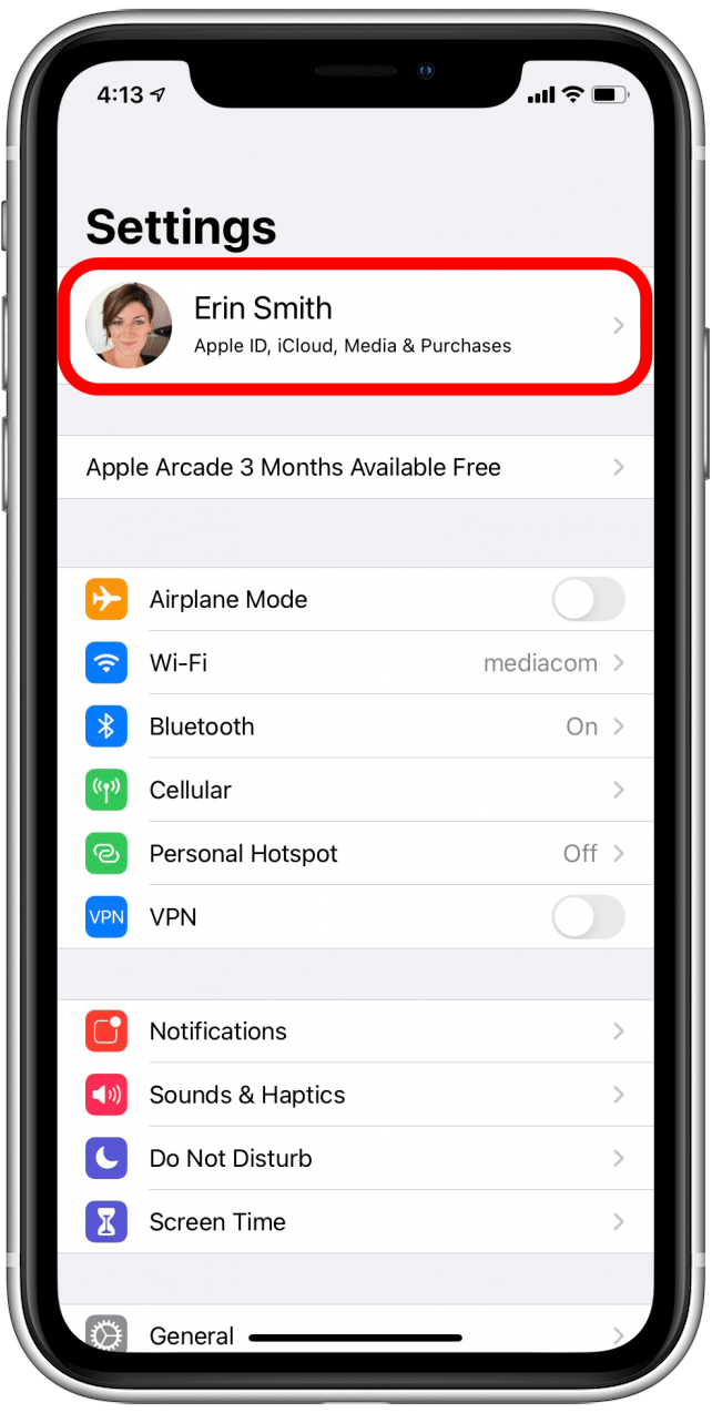 icloud account