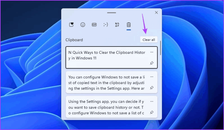 clipboard history windows 11