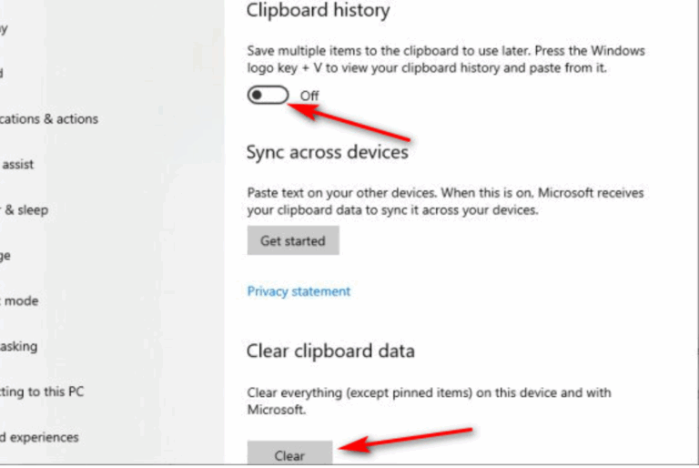 clipboard on windows 10