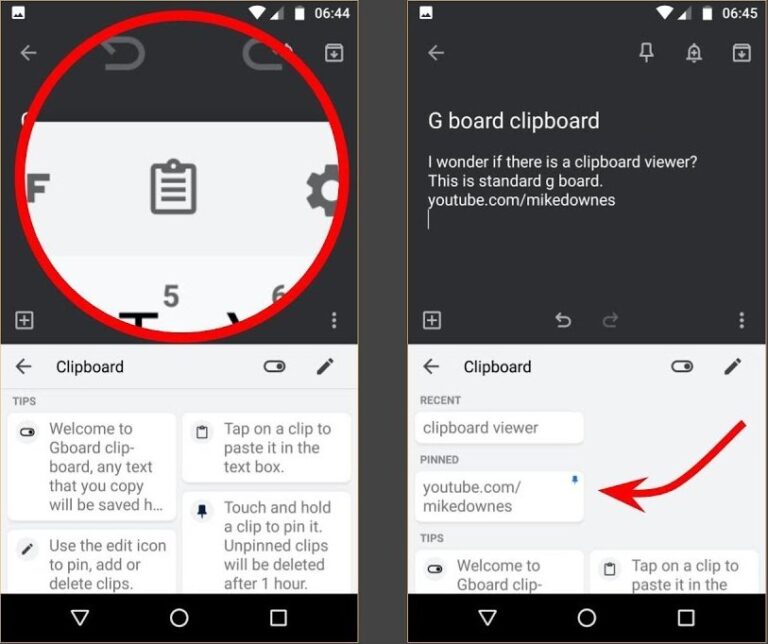 how to recover clipboard history android
