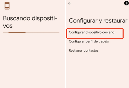 ok google configura mi dispositivo cercano