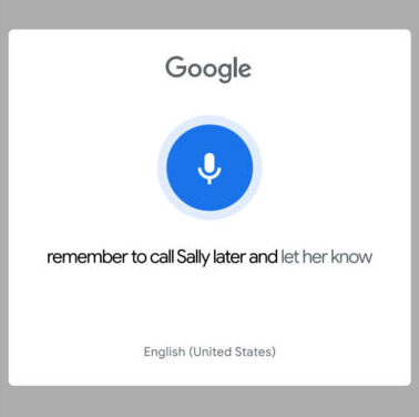 Google Keep transcribe voice memo