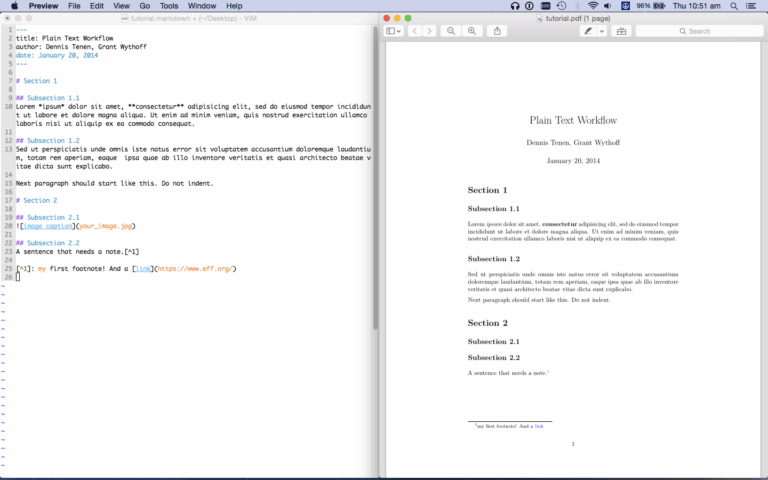 pandoc markdown converter