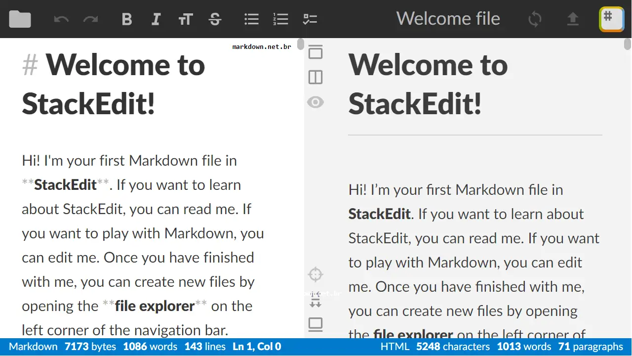 stackedit conversion