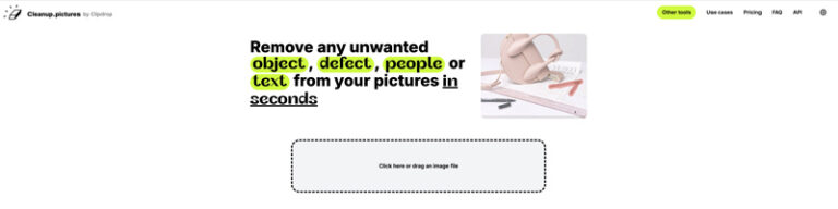 cleanup pictures ai text remover from image