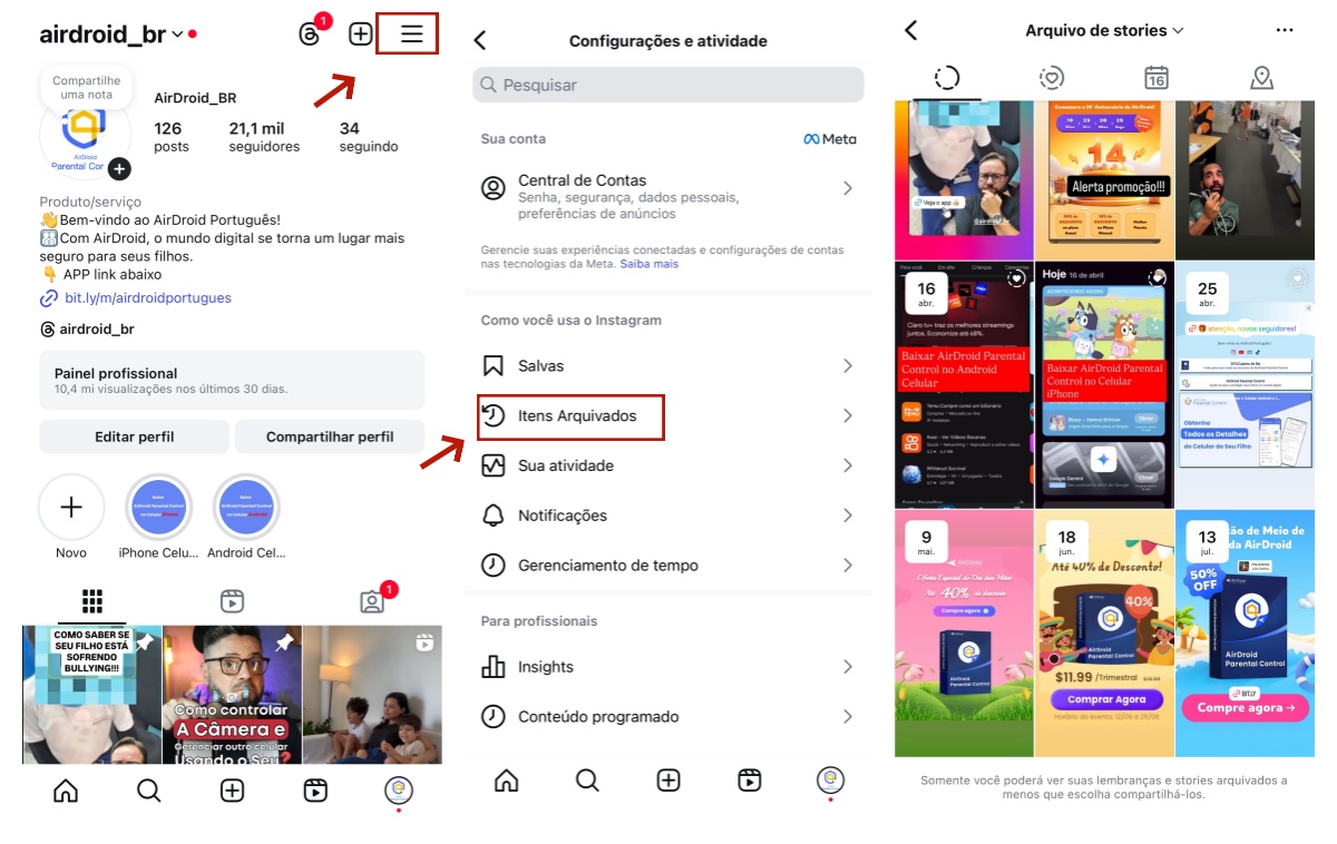Como ver posts apagados no Instagram