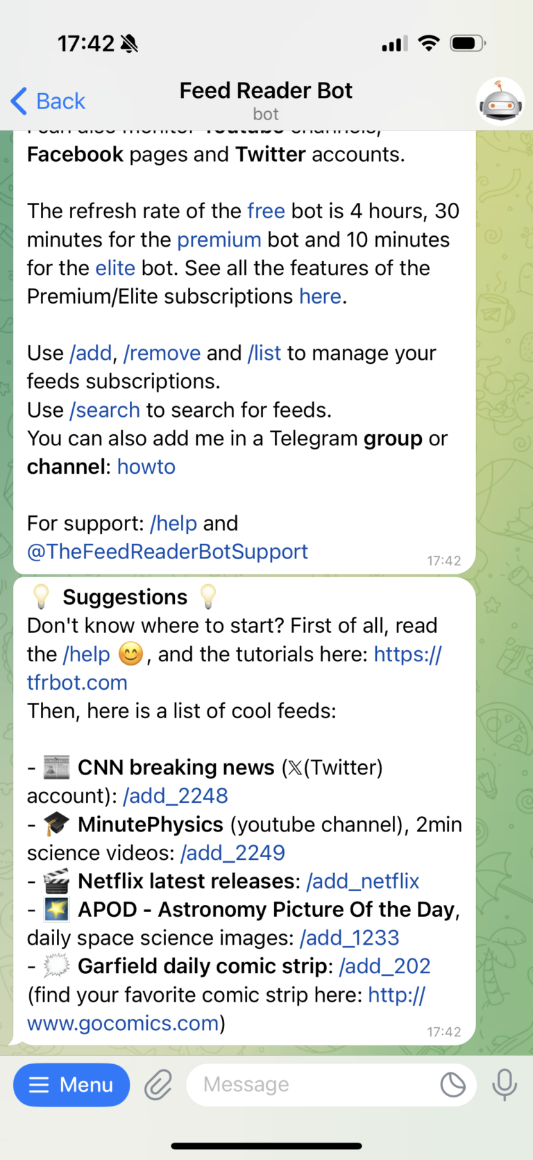 most popular telegram bots
