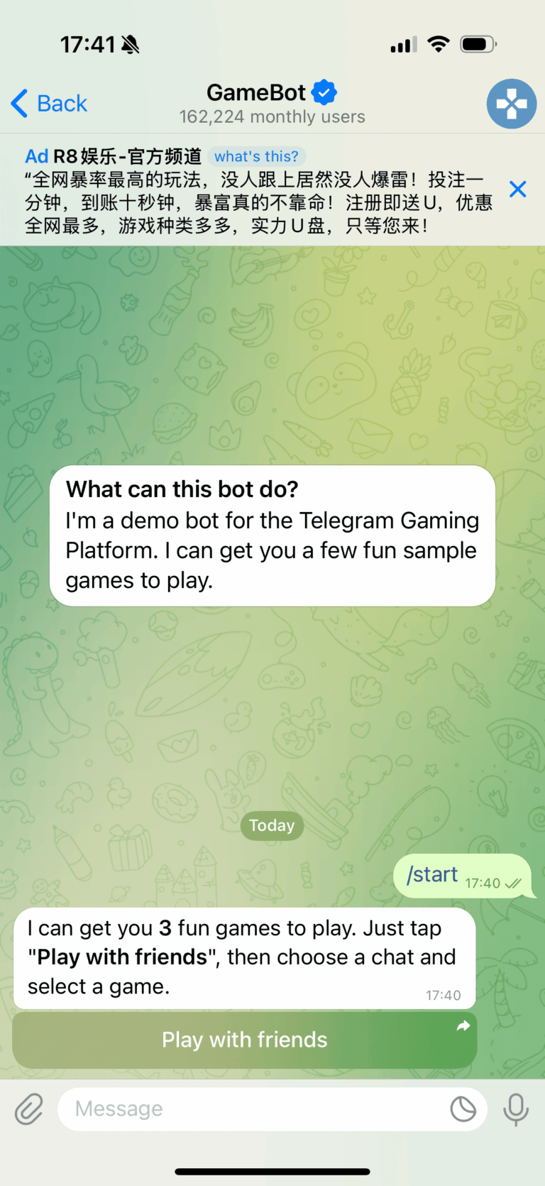 fun Telegram bot