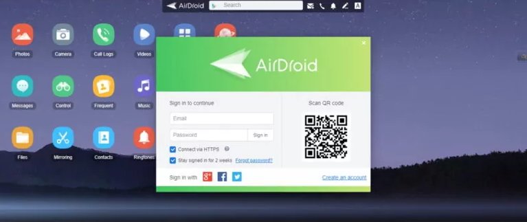 android message app airdroid 1