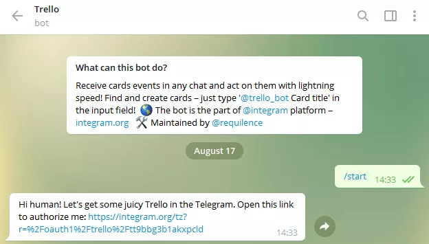 cool telegram bot