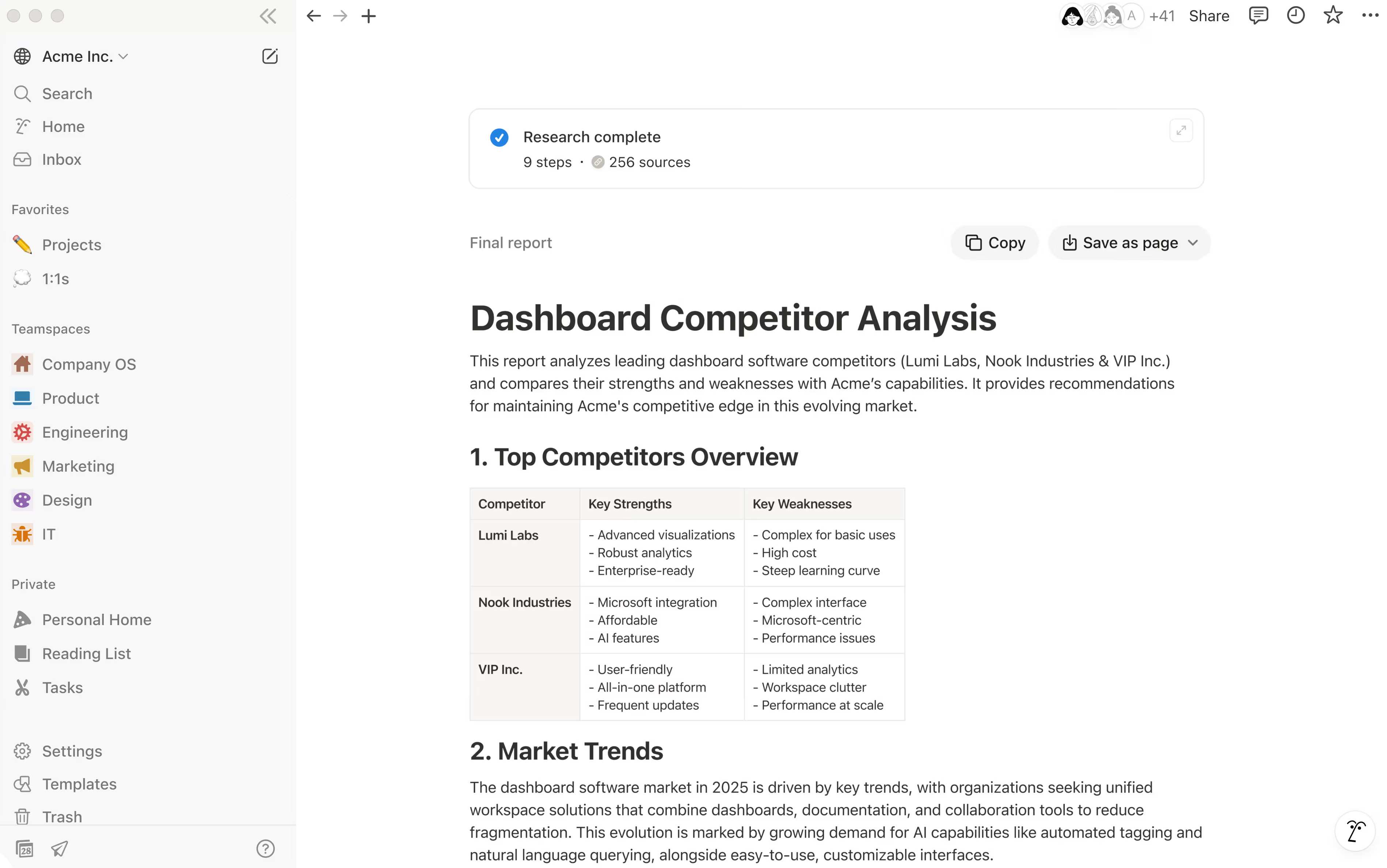 Notion AI note taker