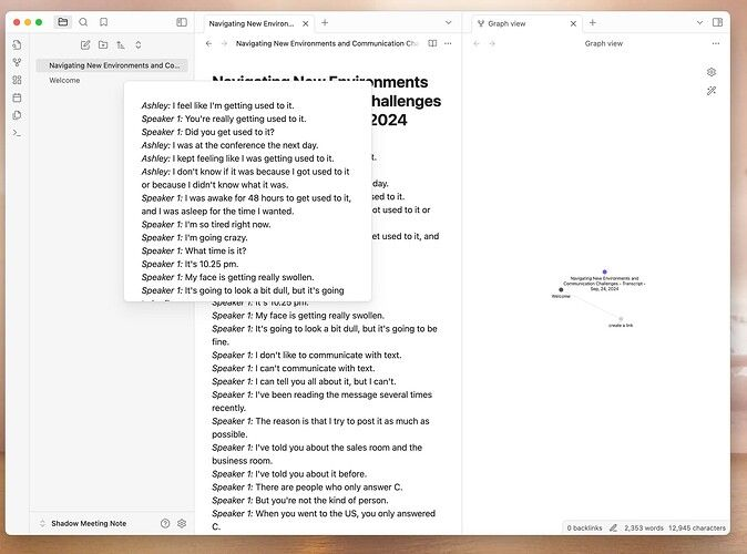 Obsidian AI note taking