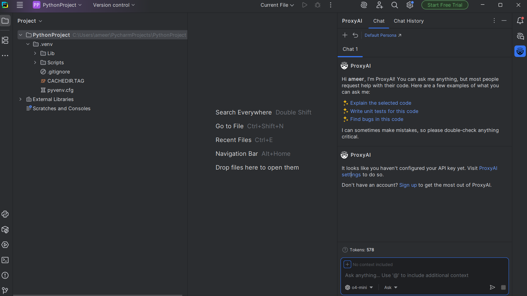PyCharm plugin require API