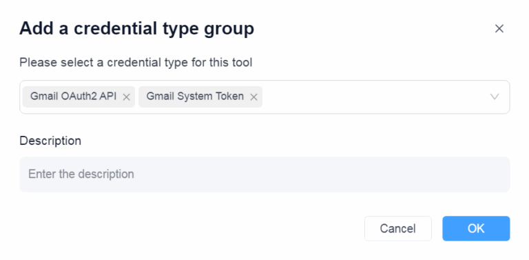 Add a credential type group