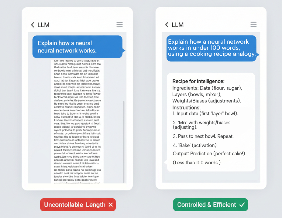 LLM prompt specify length or level of detail