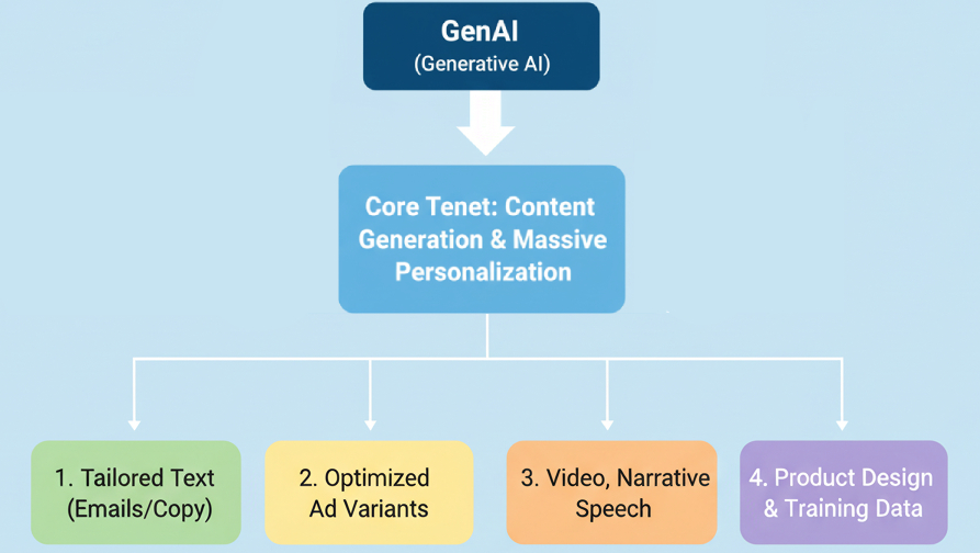 Gen AI flexibility in marketing content creation