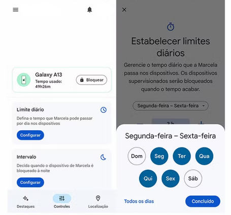 monitorar whatsapp dos filhos com google family link