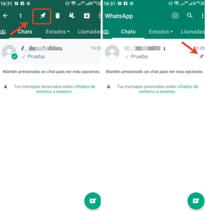 Cómo fijar un chat en WhatsApp en Android