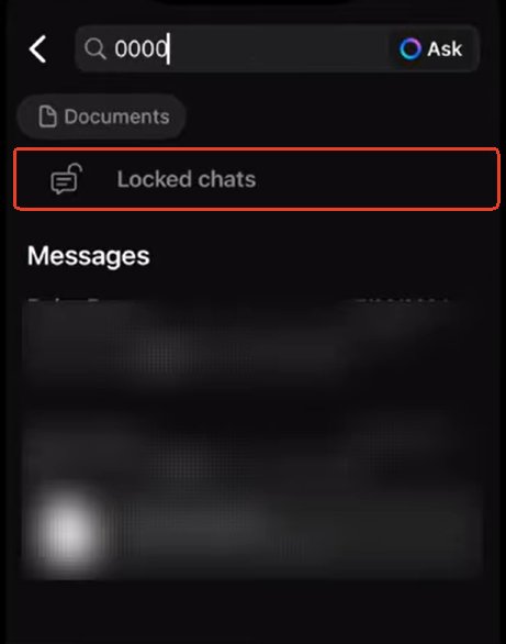 Versteckte gesperrte WhatsApp Chats wiederfinden