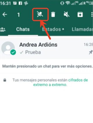desfijar chat en whatsapp android