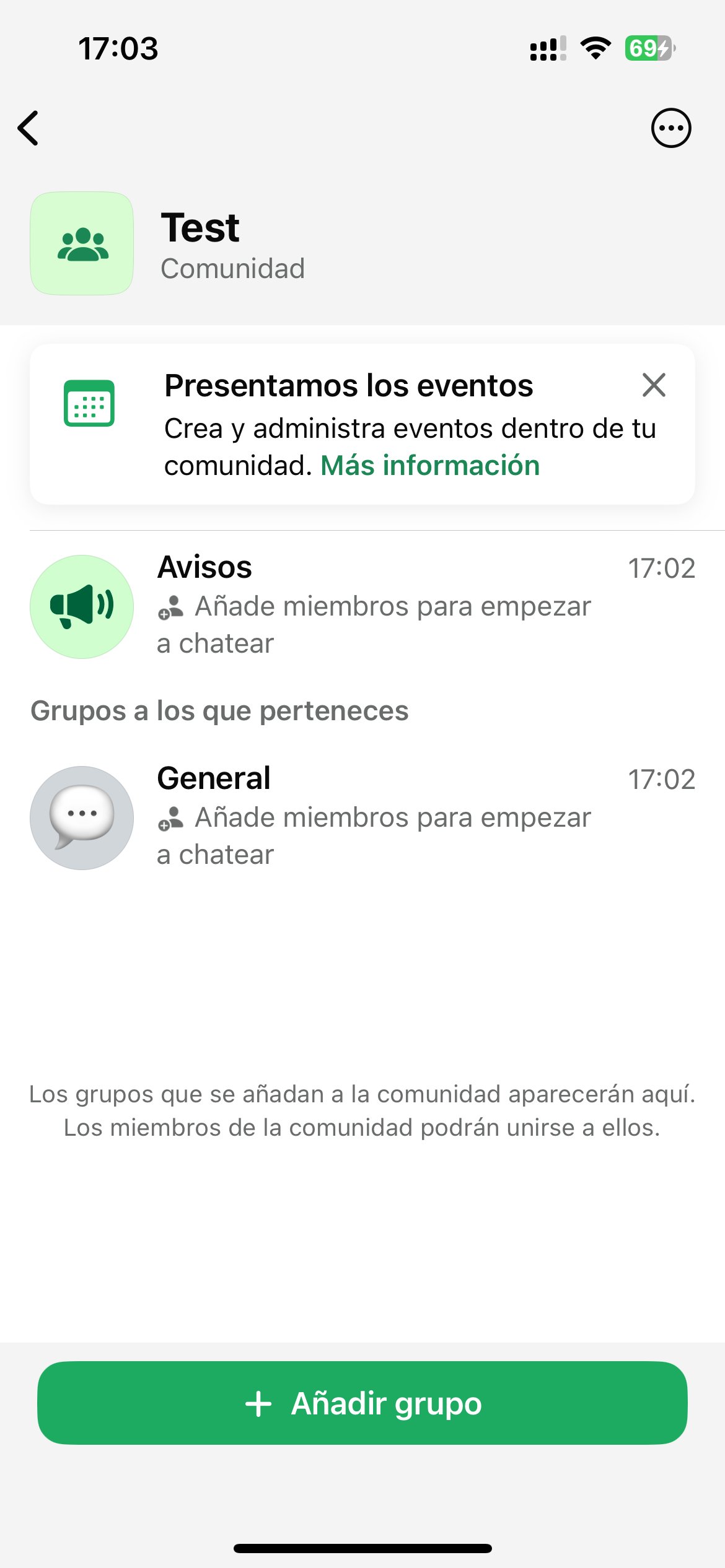 aviso de comunidad whatsapp