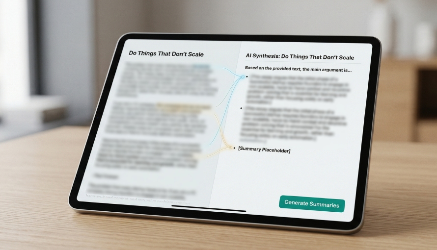 Paul Graham essay summarizer
