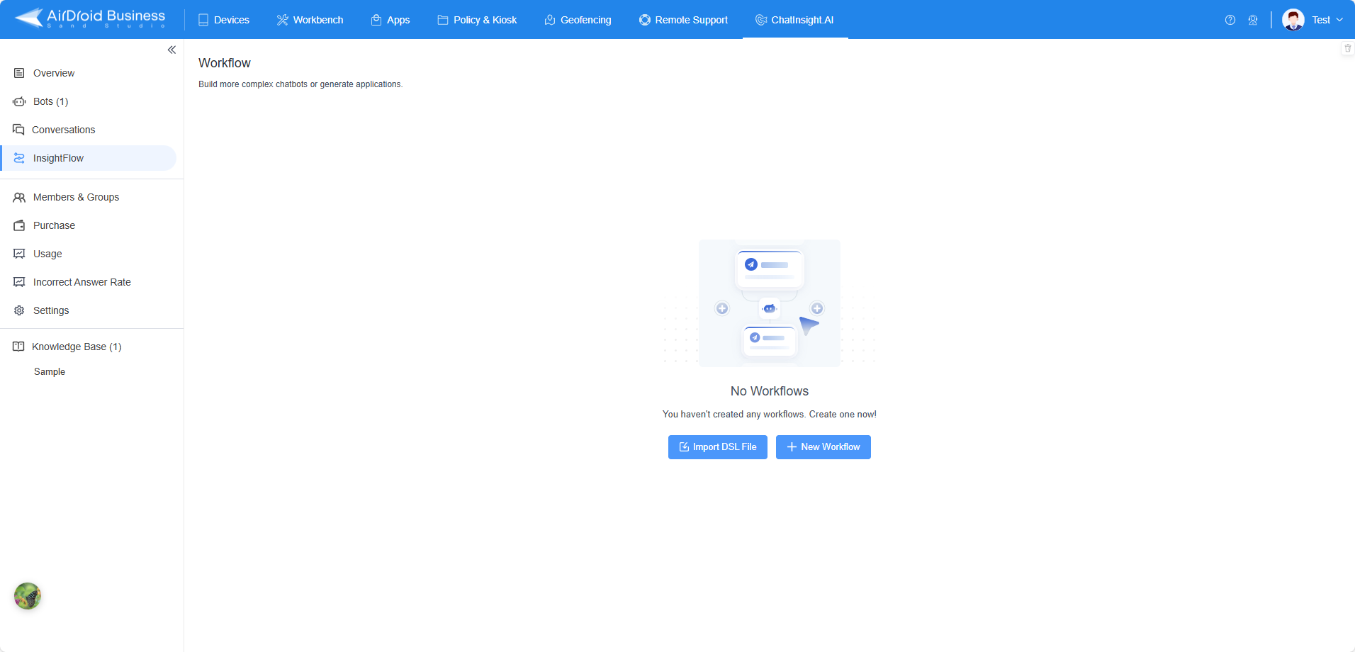 create a new workflow