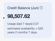 credit balance