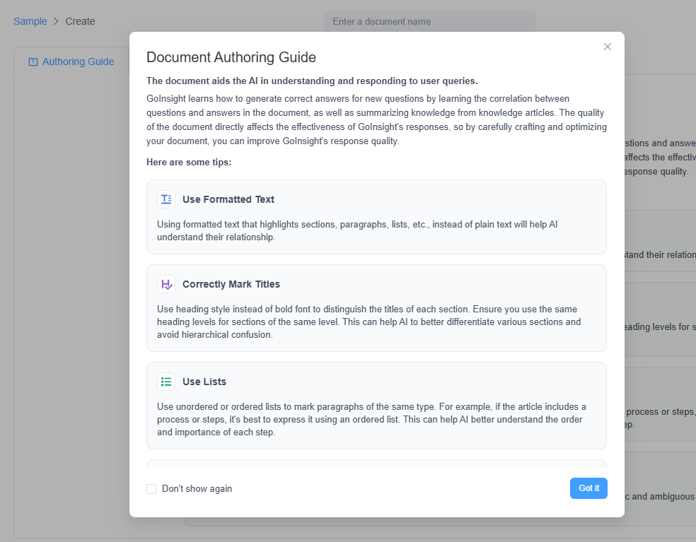 document authoring guide